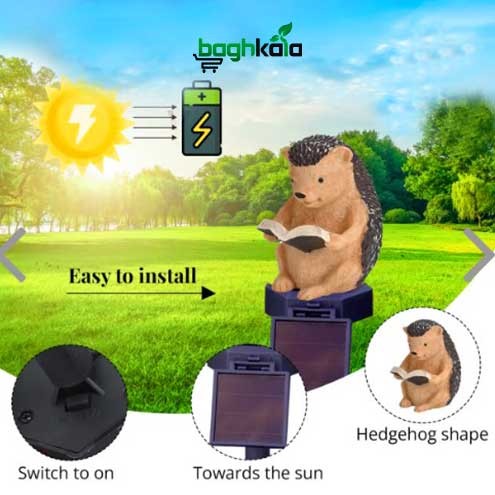 چراغ خورشیدی باغی طرح جوجه‌تیغی